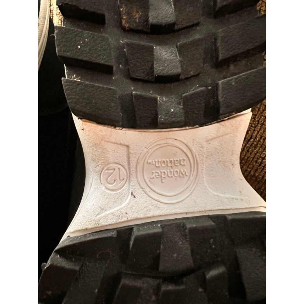 Boys Wonder Nation Boots 12 (Toddler Boy) Black White - Picture 4 of 5